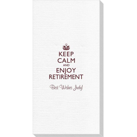 Keep Calm and Enjoy Retirement Deville Guest Towels